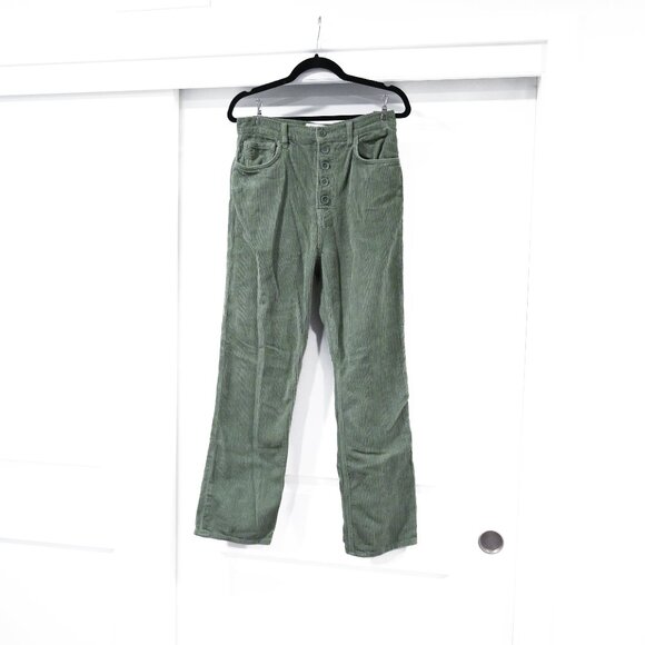 Reformation Jean Size 29 Cynthia Button Fly High Rise Straight Corduroy Pants - Picture 4 of 9